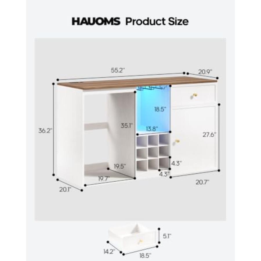 Coffee Bar Cabinet with Fridge - Home Bar And Fridge review and price